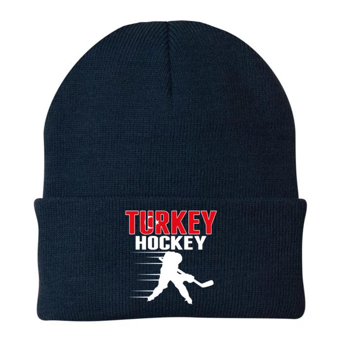 Turkey Ice Hockey Fans Jersey Turkish Hockey Team Supporter Cool Gift Knit Cap Winter Beanie