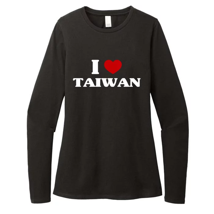 Taiwan I Heart Taiwan Souvenir I Love Taiwan Gift Womens CVC Long Sleeve Shirt