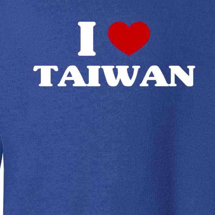 Taiwan I Heart Taiwan Souvenir I Love Taiwan Gift Toddler Sweatshirt