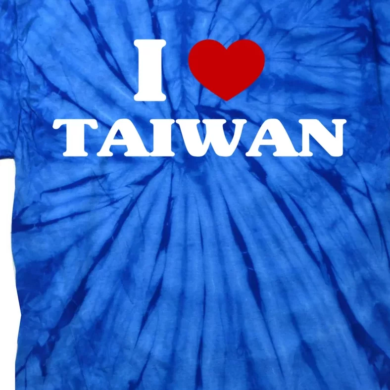 Taiwan I Heart Taiwan Souvenir I Love Taiwan Gift Tie-Dye T-Shirt