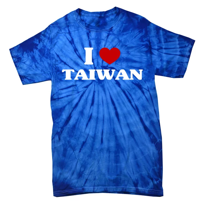 Taiwan I Heart Taiwan Souvenir I Love Taiwan Gift Tie-Dye T-Shirt