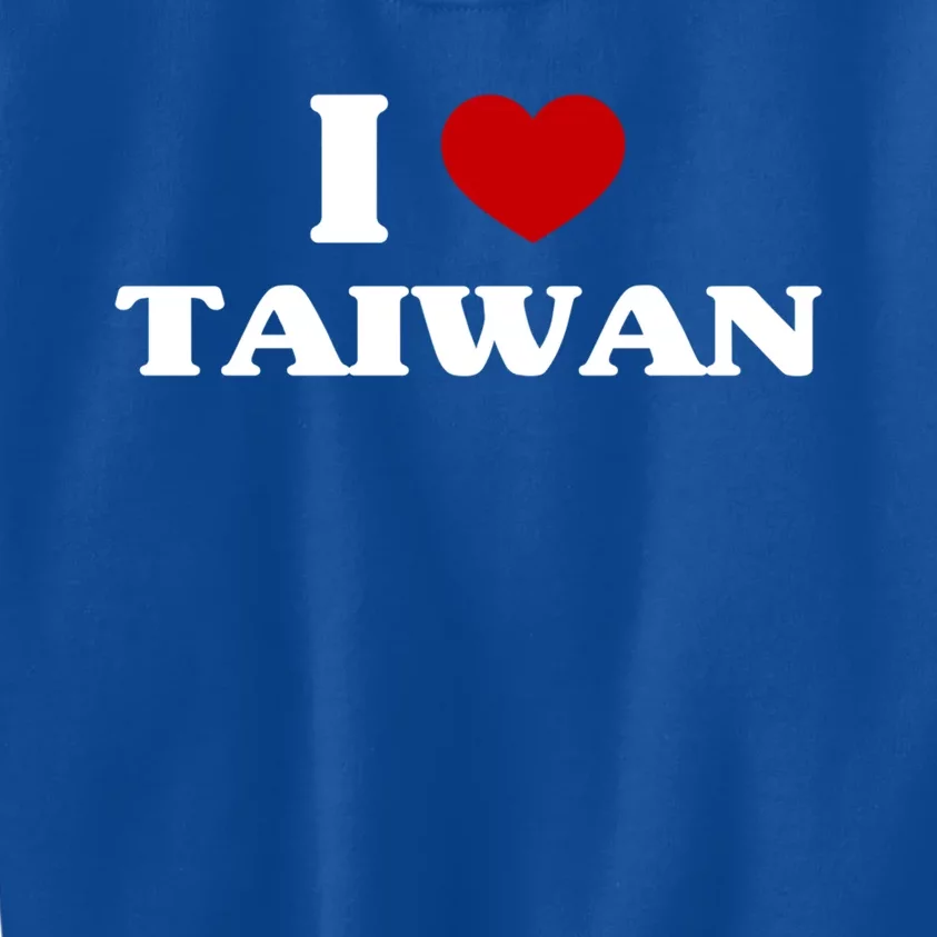 Taiwan I Heart Taiwan Souvenir I Love Taiwan Gift Kids Sweatshirt