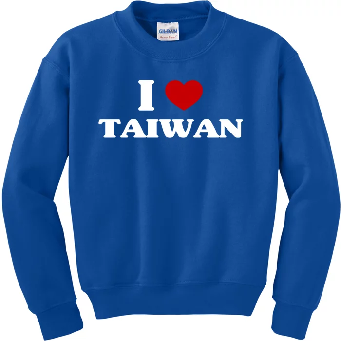 Taiwan I Heart Taiwan Souvenir I Love Taiwan Gift Kids Sweatshirt