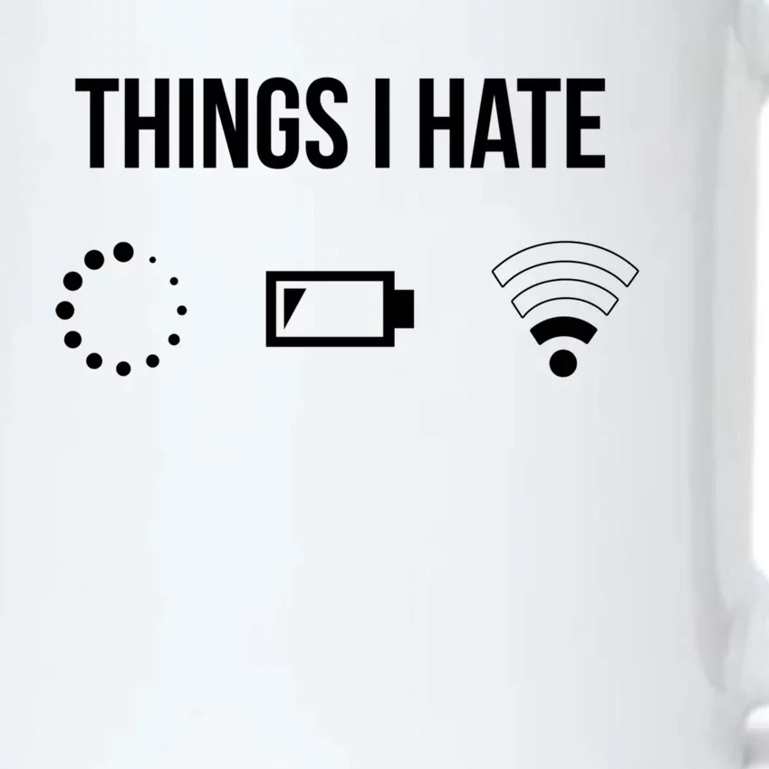 Things I Hate Gift Black Color Changing Mug