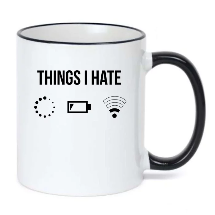 Things I Hate Gift Black Color Changing Mug