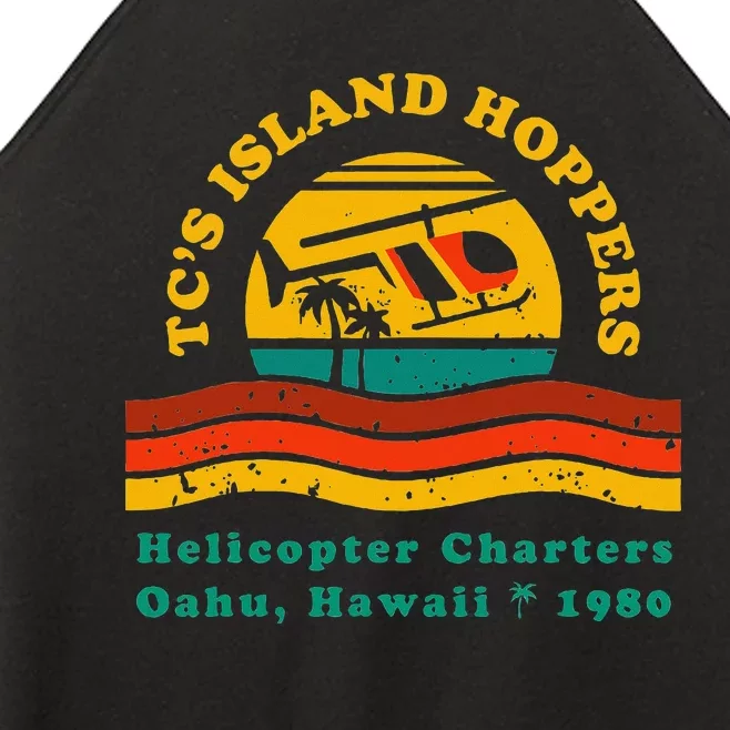 TcS Island Hoppers Helicopter Charters Hawaii Since 1980 Women’s Perfect Tri Rocker Tank