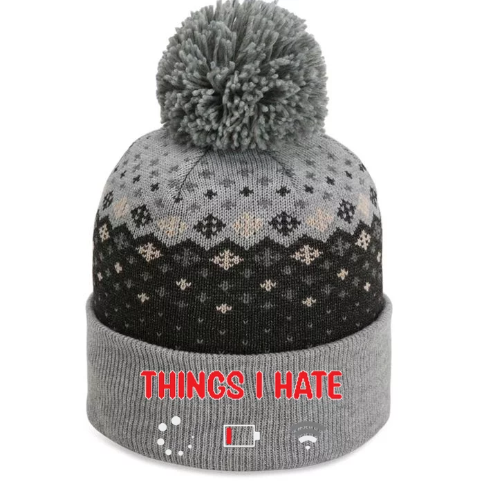 Things I Hate Programmer Software Developer Engineer Coder Gift The Baniff Cuffed Pom Beanie