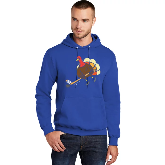 Turkey Ice Hockey Funny Thanksgiving Sport Cool Gift Hoodie