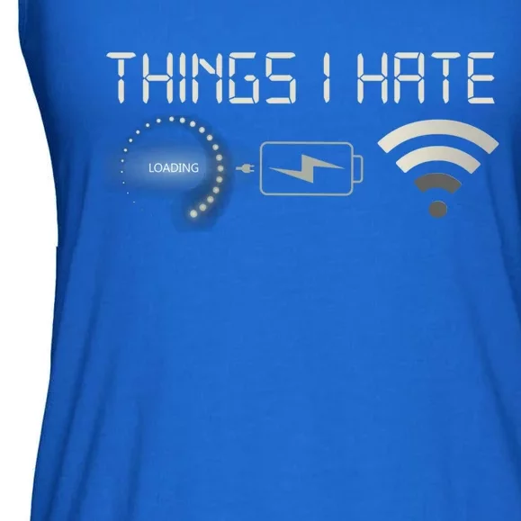 Things I Hate Programmer Gamer Computer Nerd Streaming Cool Gift Ladies Essential Flowy Tank