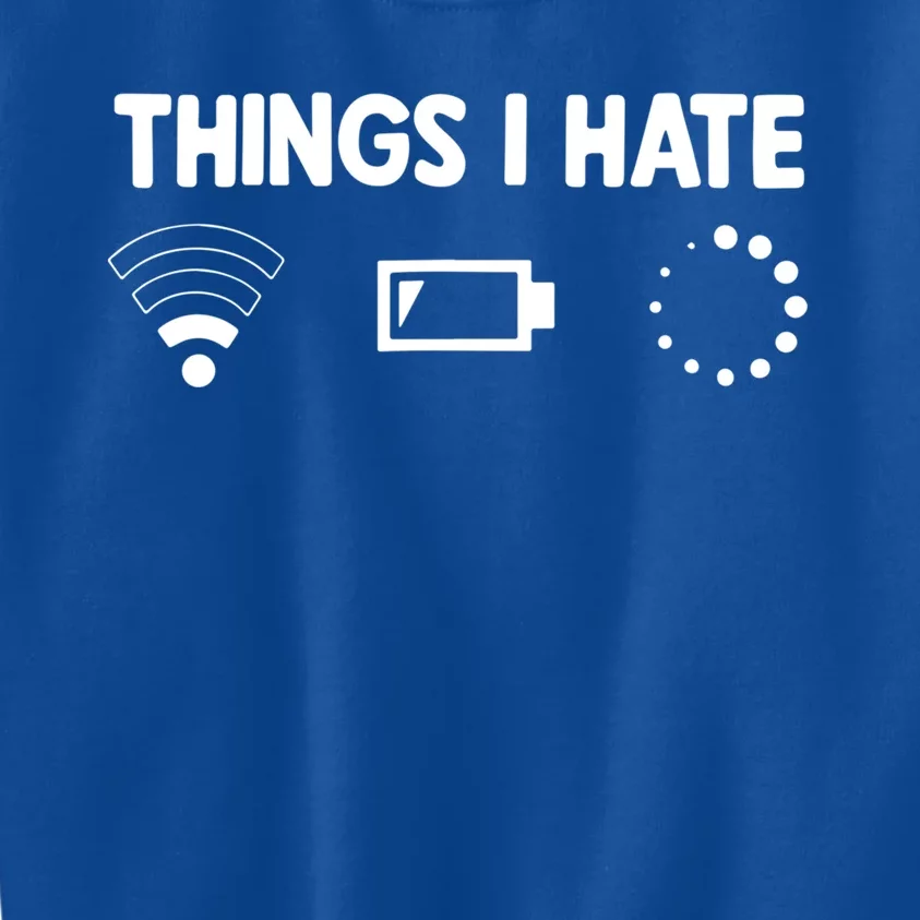 Things I Hate Programmer Gamer Gift Kids Sweatshirt