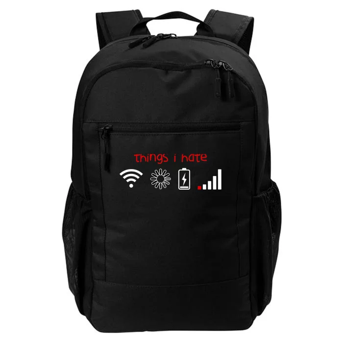 Things I Hate Tshirt Programmer Gamer Fun Gift Idea Daily Commute Backpack