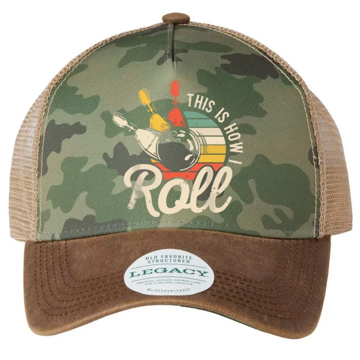 This Is How I Roll Retro Bowling Team Bowler Women Men Legacy Tie Dye Trucker Hat