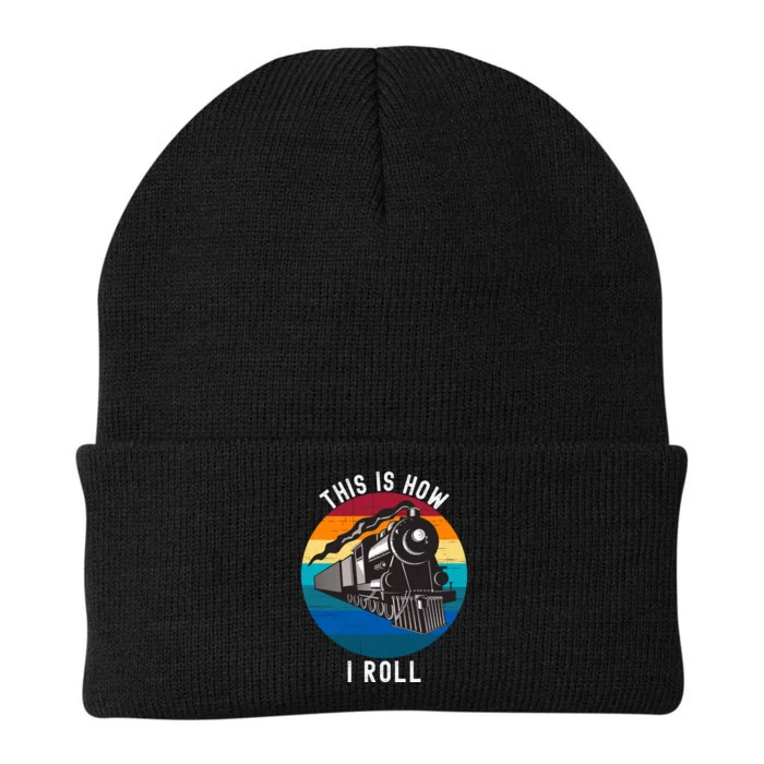 This Is How I Roll Train Funny Locomotive & Railroad Lover Knit Cap Winter Beanie