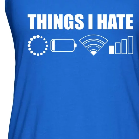 Things I Hate Meaningful Gift Funny Computer Scientist And Gamer Gift Ladies Essential Flowy Tank