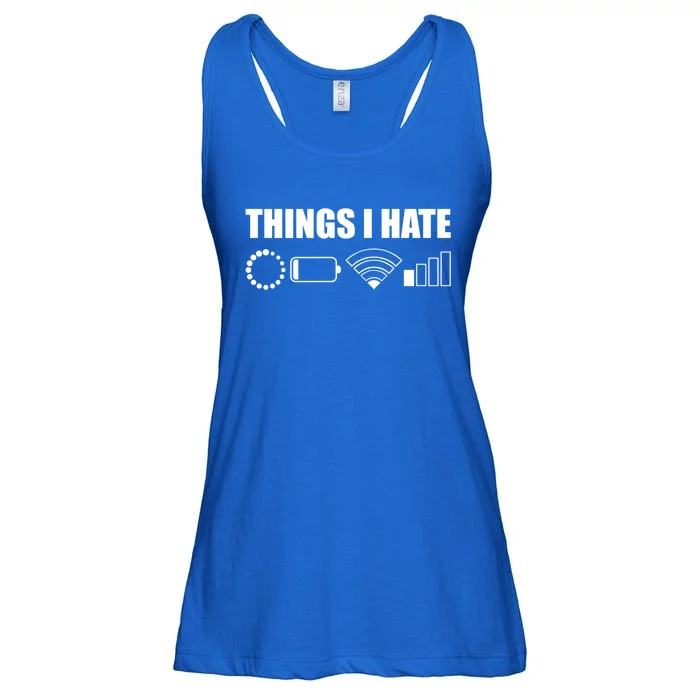 Things I Hate Meaningful Gift Funny Computer Scientist And Gamer Gift Ladies Essential Flowy Tank