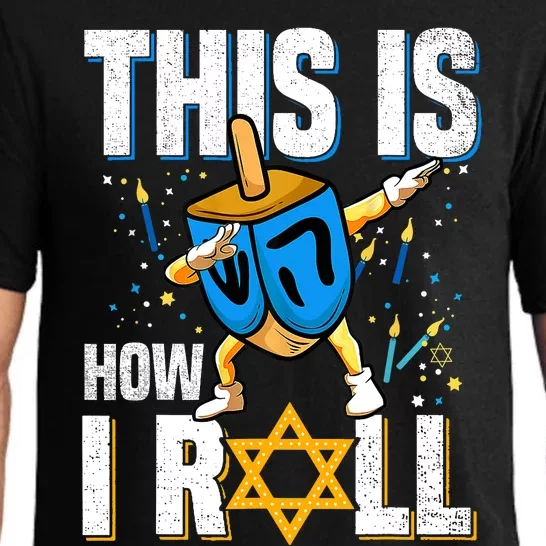 This Is How I Roll Hanukkah Dreidel Chanukah Jew Gift Pajama Set