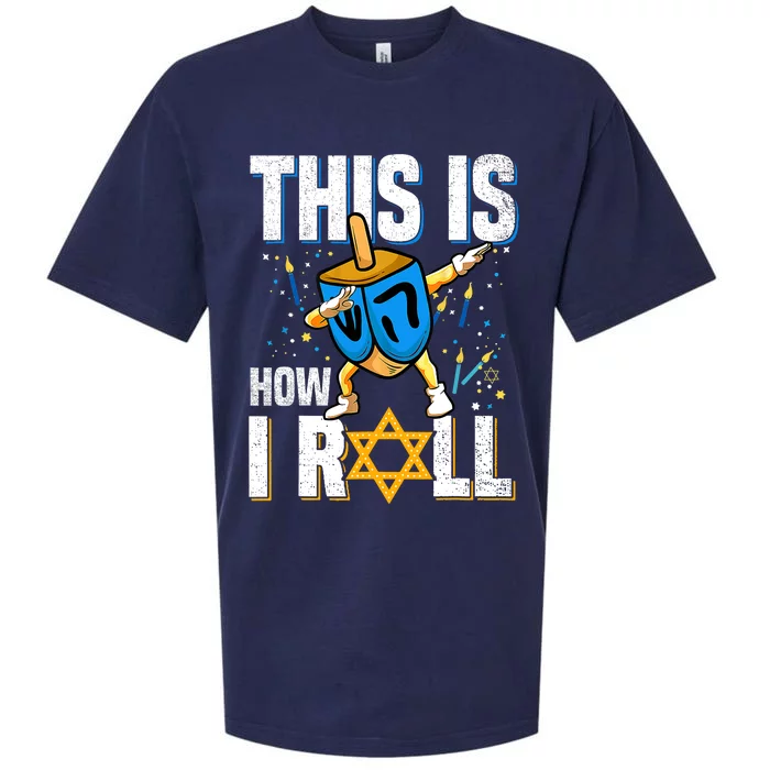 This Is How I Roll Hanukkah Dreidel Chanukah Jew Gift Sueded Cloud Jersey T-Shirt