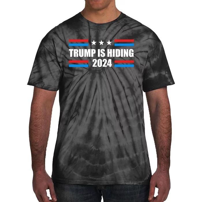 Trump Is Hiding 2024 Funny Trump Tie-Dye T-Shirt