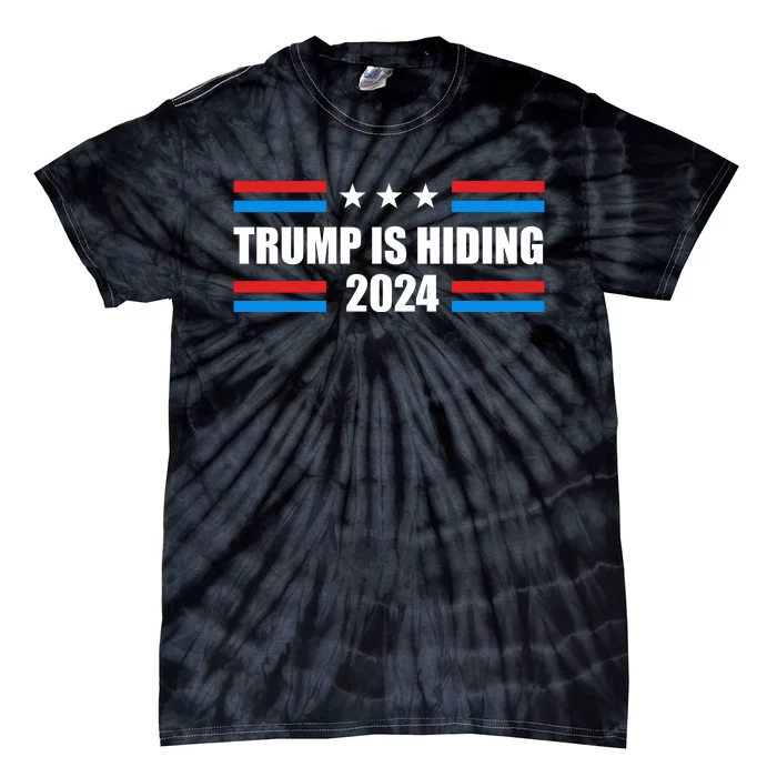 Trump Is Hiding 2024 Funny Trump Tie-Dye T-Shirt