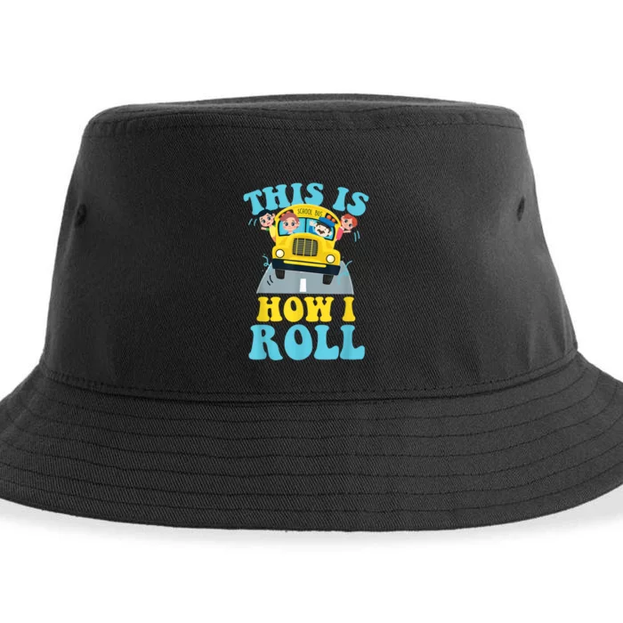 This Is How I Roll School Bus Driver Appreciation Sustainable Bucket Hat