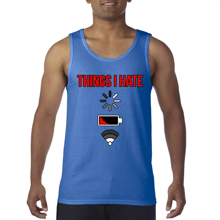 Things I Hate Computer It Tech Software Programmer Graphic Gift Tank Top