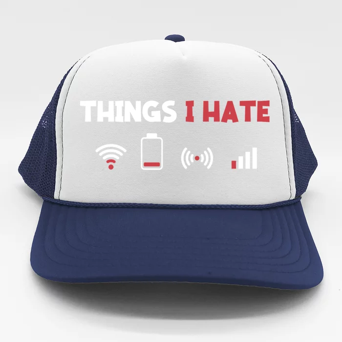 Things I Hate Information Technology Computer Whisperer Gift Trucker Hat