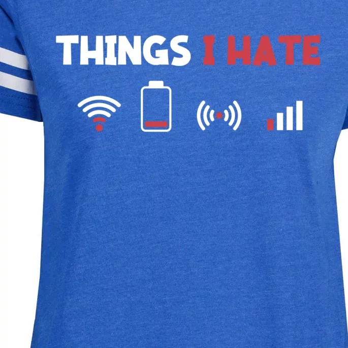 Things I Hate Information Technology Computer Whisperer Gift Enza Ladies Jersey Football T-Shirt