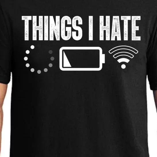 Things I Hate Funny Computer Programmer Gamer Nerd Gift Pajama Set