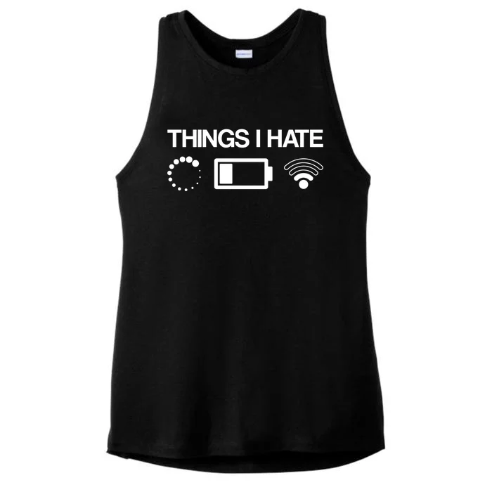 Things I Hate Programmer Coder Coding Developer Software Meaningful Gift Ladies Tri-Blend Wicking Tank