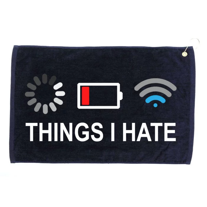 Things I Hate Funny Programmer Gamer Computer Nerd Streaming Meaningful Gift Grommeted Golf Towel