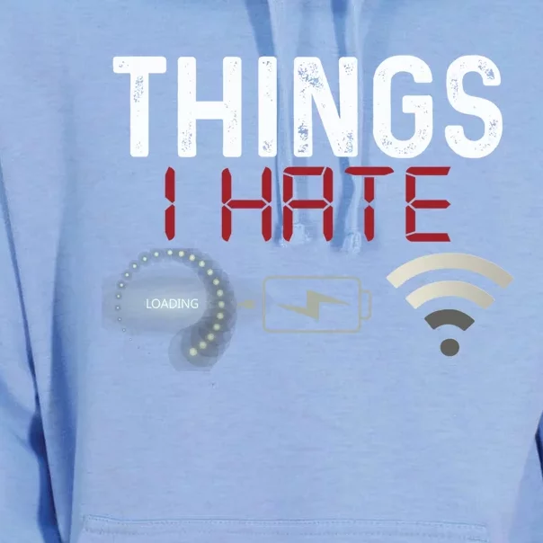 Things I Hate Programmer Gamer Computer Nerd Streaming Funny Great Gift Unisex Surf Hoodie