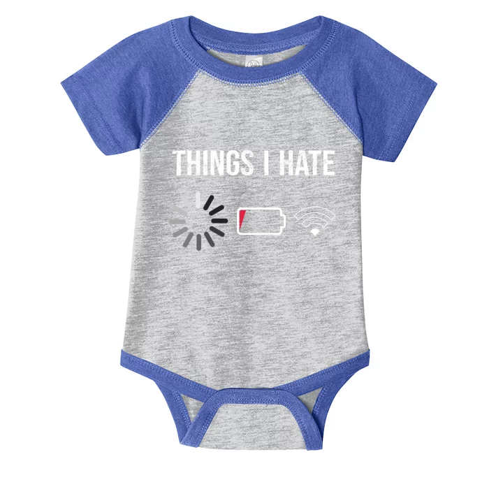 Things I Hate Programmer Gamer Computer Nerdmeaningful Giftfun Gift Idea Great G Infant Baby Jersey Bodysuit