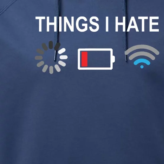 Things I Hate Funny Programmer Gamer Computer Nerd Streaming Performance Fleece Hoodie