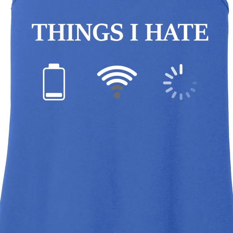 Things I Hate Programmer Gamer Funny Gift Ladies Essential Tank