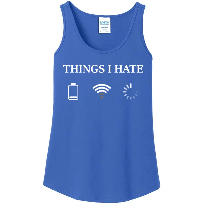 Things I Hate Programmer Gamer Funny Gift Ladies Essential Tank