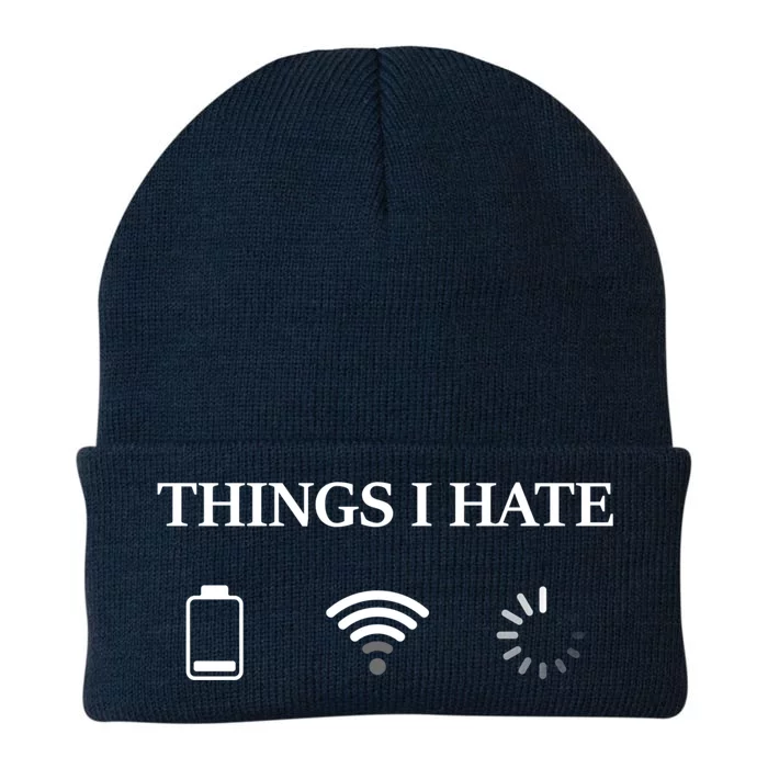 Things I Hate Programmer Gamer Funny Gift Knit Cap Winter Beanie