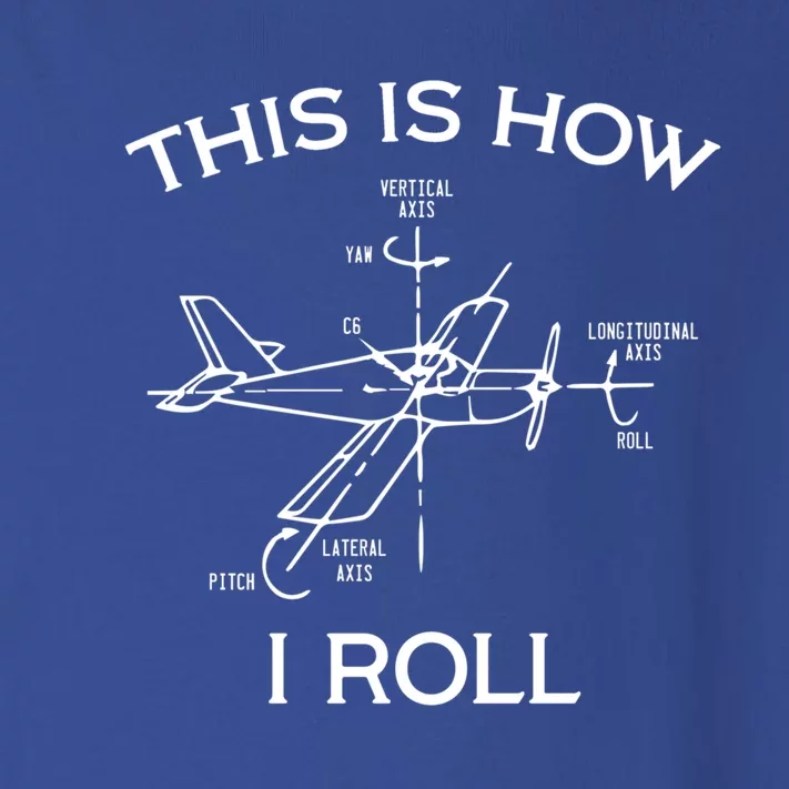 This Is How I Roll Airplane Aircraft Pilot Flying Plane Gift Toddler Long Sleeve Shirt