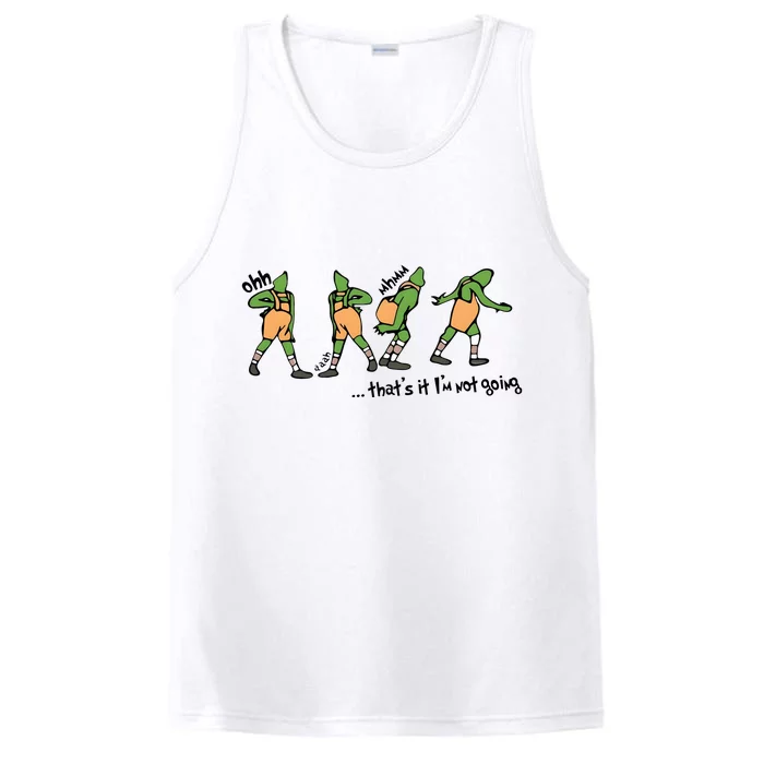 ThatS It IM Not Going Grin Christmas Funny Performance Tank