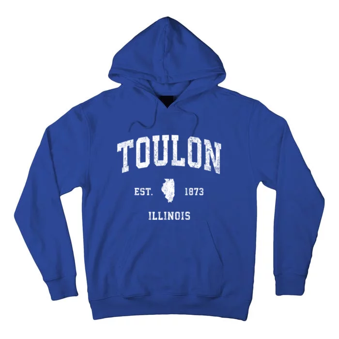 Toulon Illinois Il Vintage Athletic Tall Hoodie