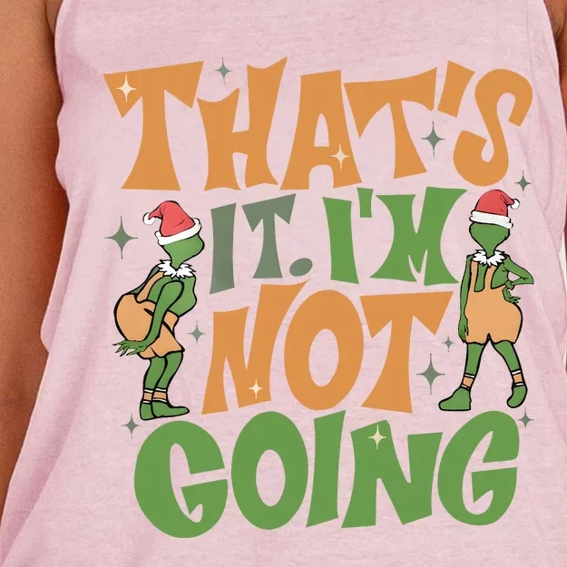 ThatS It Im Not Going Funny Christmas Women's Knotted Racerback Tank