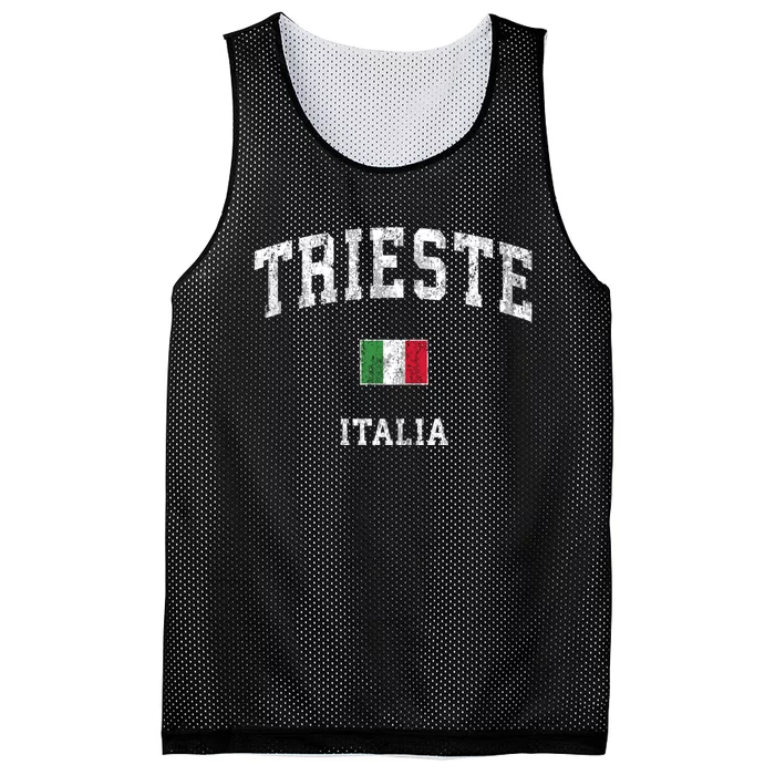 Trieste Italy Italia Vintage Athletic Sports Mesh Reversible Basketball Jersey Tank