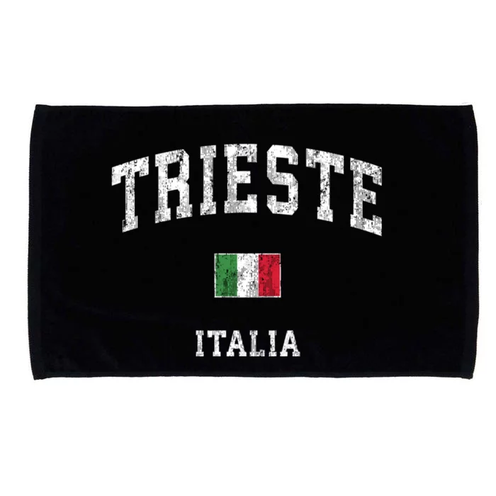 Trieste Italy Italia Vintage Athletic Sports Design Microfiber Hand Towel