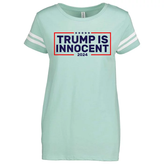 Trump Is Innocent Enza Ladies Jersey Football T-Shirt