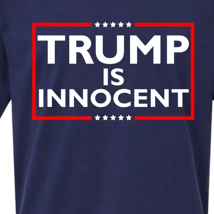 Trump Is Innocent Funny Pro Trump Political Supporter Free Trump Sueded Cloud Jersey T-Shirt