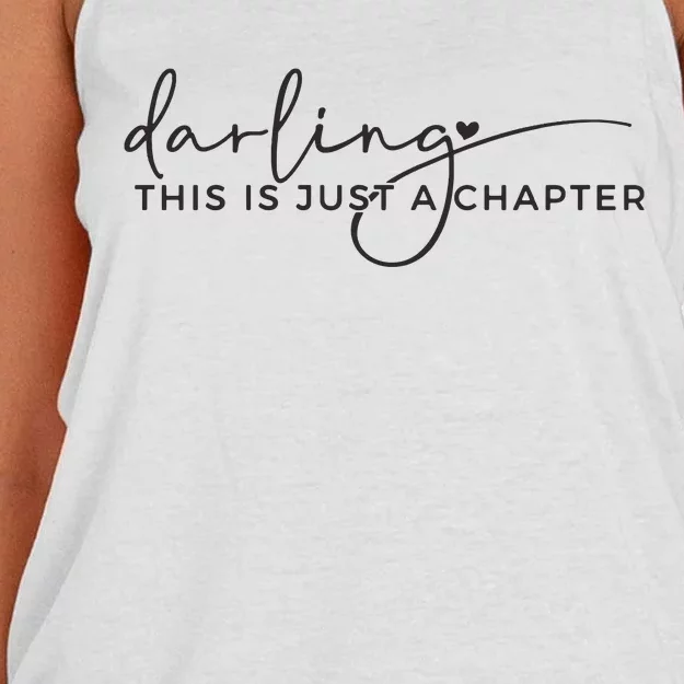 This Is Just A Chapter Not The Whole Story Women's Knotted Racerback Tank