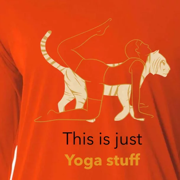 This Is Just Yoga Stuff Gift Cooling Performance Long Sleeve Crew