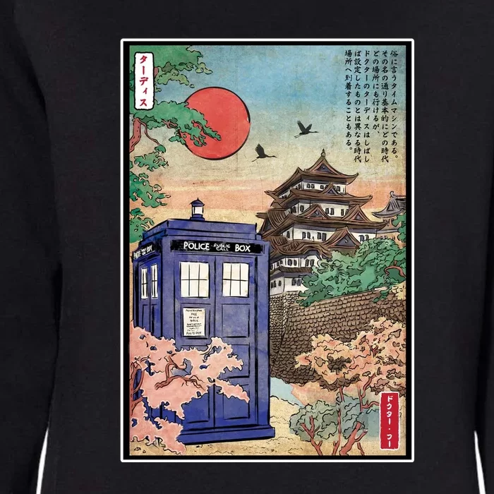 Tardis In Japan Womens California Wash Sweatshirt