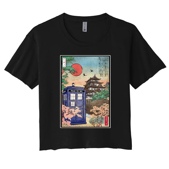 Tardis In Japan Women's Crop Top Tee