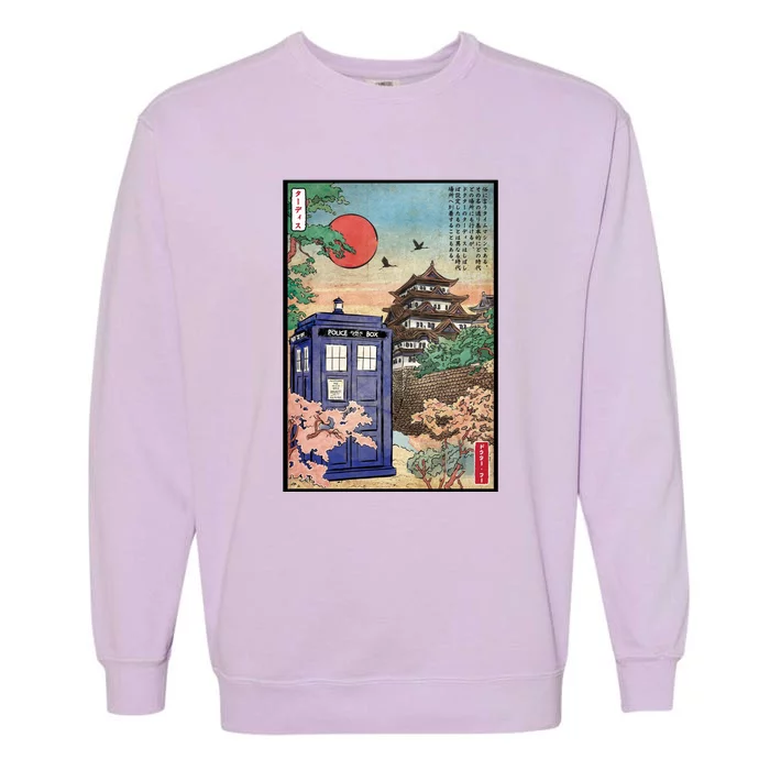 Tardis In Japan Garment-Dyed Sweatshirt