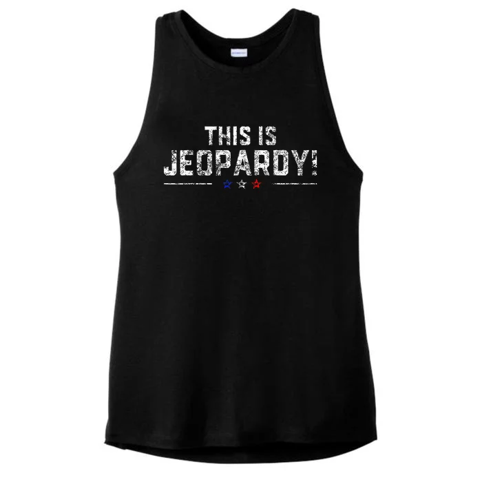 This Is Jeopardy Ladies Tri-Blend Wicking Tank